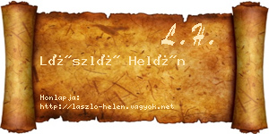 László Helén névjegykártya
