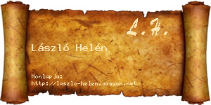 László Helén névjegykártya